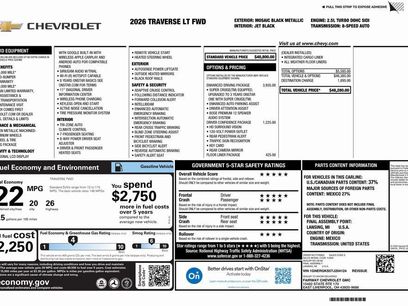 New 2026 Chevrolet Traverse LT w/ Enhanced Driving Package