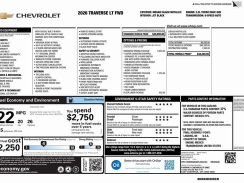 New 2026 Chevrolet Traverse LT w/ Enhanced Driving Package image 4