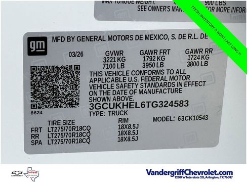 New 2026 Chevrolet Silverado 1500 ZR2 AWD/4WD image 22