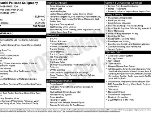 Used 2024 Hyundai Palisade Calligraphy FWD image 28