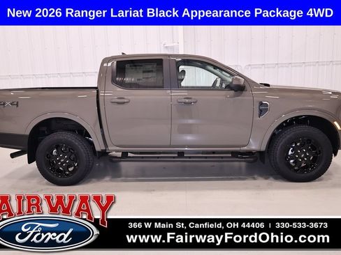 New 2026 Ford Ranger Lariat w/ Black Appearance Package AWD/4WD image 1