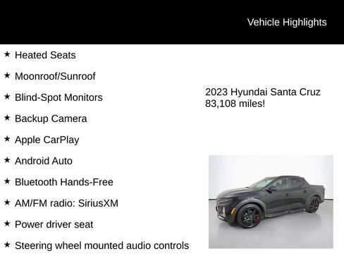 Used 2023 Hyundai Santa Cruz Night image 5