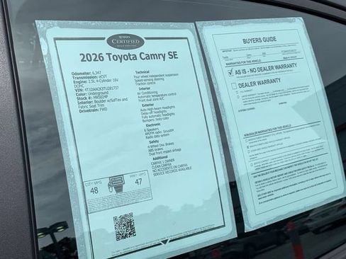 Used 2026 Toyota Camry SE w/ Convenience Package FWD image 36