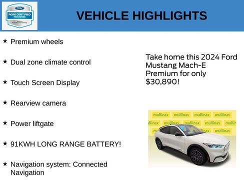 Used 2024 Ford Mustang Mach-E Premium RWD image 21