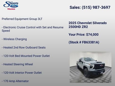 Used 2025 Chevrolet Silverado 2500 ZR2 w/ ZR2 Bison Edition AWD/4WD image 28