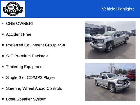 Used 2018 GMC Sierra 1500 SLT w/ SLT Premium Package AWD/4WD image 2