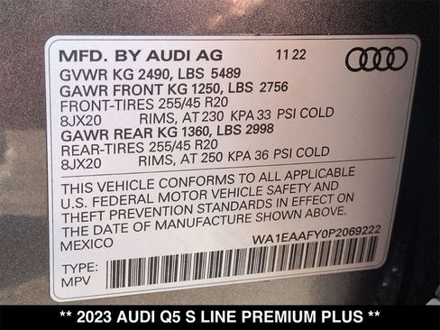 Used 2023 Audi Q5 2.0T Premium Plus w/ Premium Plus Package image 32