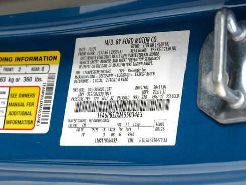 Used 2021 Ford Mustang Shelby GT500 w/ Carbon Fiber Track Pack image 54