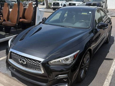 Used 2020 INFINITI Q50 Red Sport 400 w/ Cargo Package RWD image 1