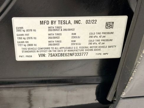 Used 2022 Tesla Model X Plaid AWD/4WD image 24