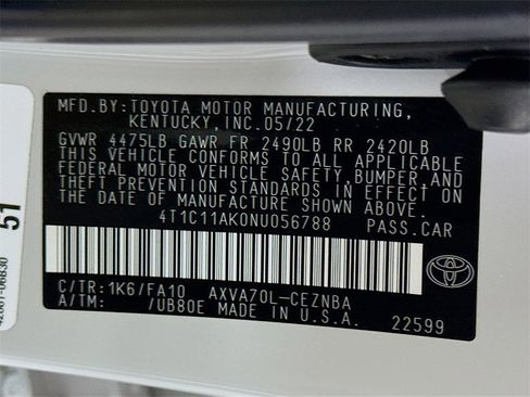 Certified 2022 Toyota Camry LE image 34