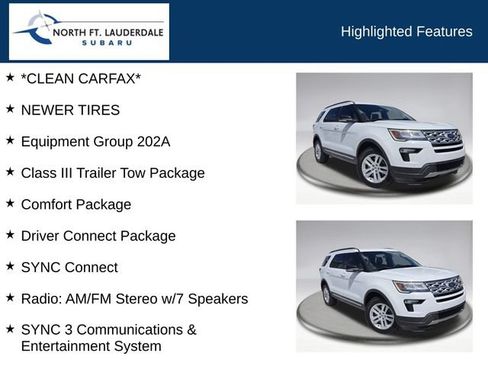 Used 2018 Ford Explorer XLT w/ Equipment Group 202A AWD/4WD image 7