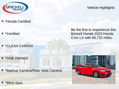 Certified 2023 Honda Civic LX image 9
