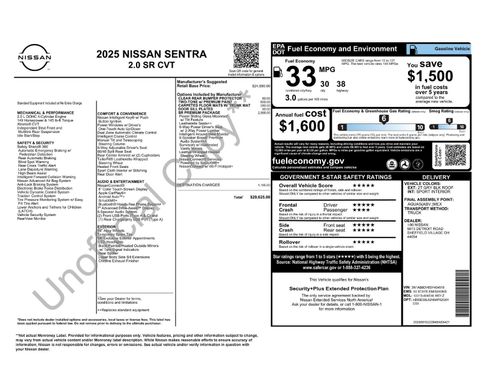 Certified 2025 Nissan Sentra SR w/ SR Premium Package FWD image 5
