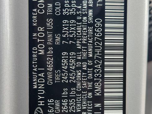 Used 2017 Hyundai Tucson Limited w/ Limited Ultimate Package 03 image 37