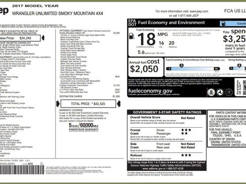 Used 2017 Jeep Wrangler Unlimited Sahara image 2