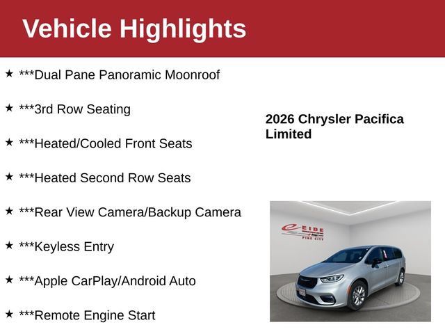 Used 2026 Chrysler Pacifica Limited FWD image 4