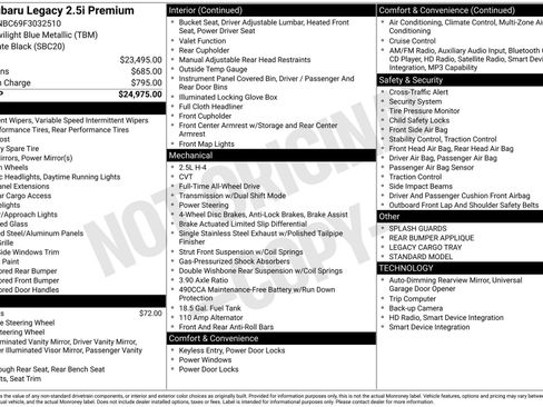 Used 2015 Subaru Legacy 2.5i Premium image 4