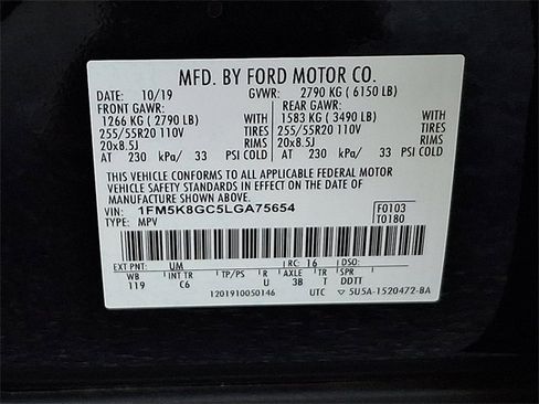 Used 2020 Ford Explorer ST w/ Premium Technology Package image 28