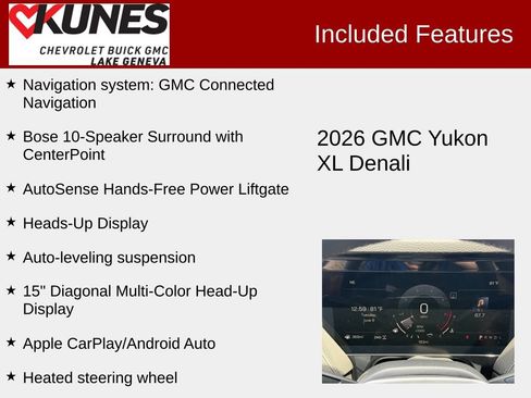 New 2026 GMC Yukon XL Denali AWD/4WD image 3