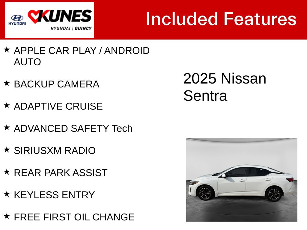 Used 2025 Nissan Sentra SV FWD image 2