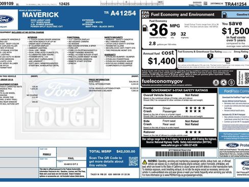 New 2026 Ford Maverick Lariat w/ Black Appearance Package AWD/4WD image 40