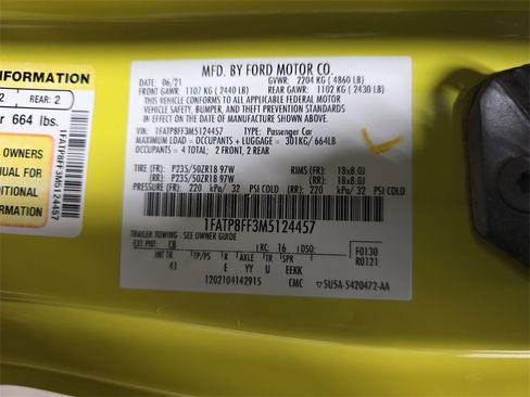 Used 2021 Ford Mustang GT Premium w/ Ford Safe & Smart Package image 37