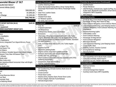 Used 2022 Chevrolet Blazer LT w/ Midnight/Sport Edition image 36