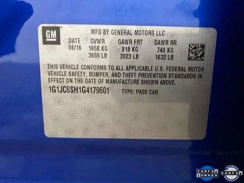 Used 2016 Chevrolet Sonic LT image 94