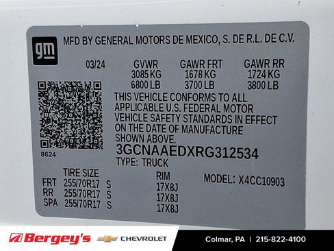 Certified 2024 Chevrolet Silverado 1500 W/T w/ WT Fleet Convenience Package image 29