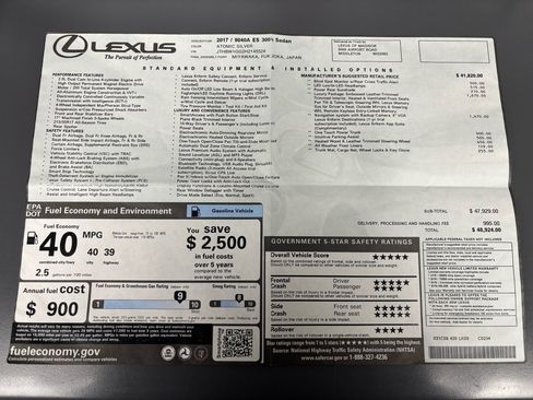 Used 2017 Lexus ES 300h image 39