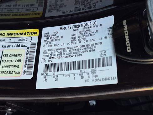 Used 2021 Ford Bronco Sport Big Bend AWD/4WD image 37