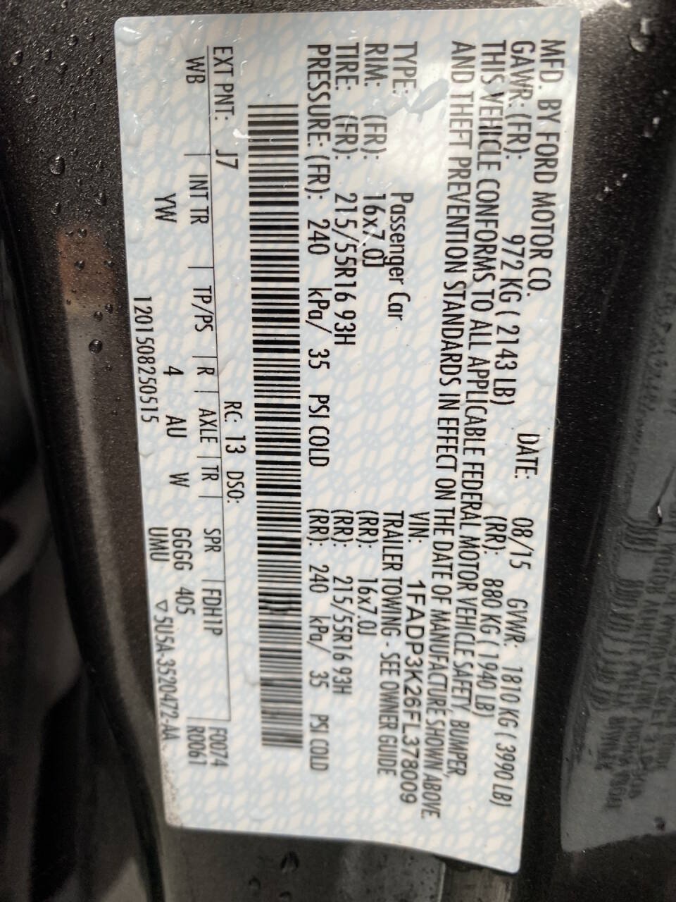 Used 2015 Ford Focus SE w/ Reverse Sensing Package FWD image 33