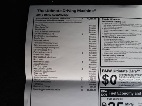 Used 2018 BMW X3 xDrive30i image 28