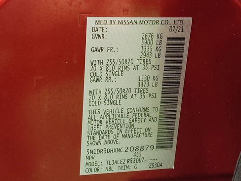 Used 2022 Nissan Pathfinder Platinum w/ Cargo Package image 33