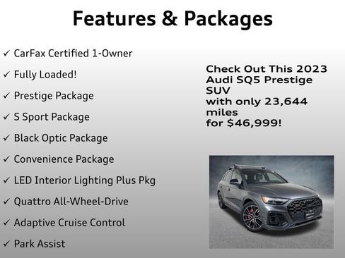 Used 2023 Audi SQ5 Prestige AWD/4WD image 4