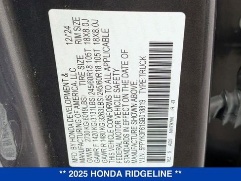 Used 2025 Honda Ridgeline TrailSport image 37