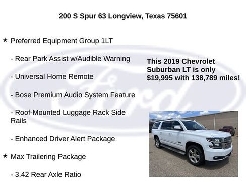Used 2019 Chevrolet Suburban LT w/ LT Signature Package RWD image 20