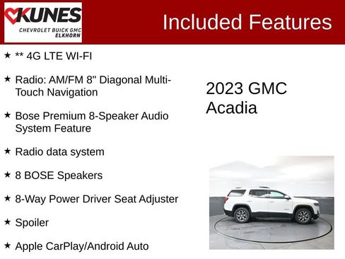 Used 2023 GMC Acadia SLT image 3