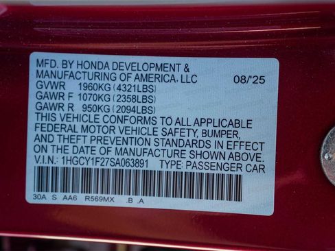 Used 2025 Honda Accord LX image 30