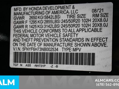 Used 2022 Honda Pilot Black Edition image 74