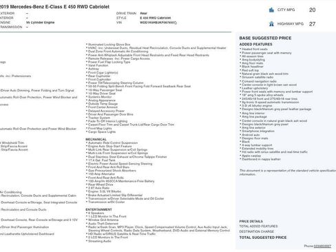 Used 2019 Mercedes-Benz E 450 Cabriolet image 5
