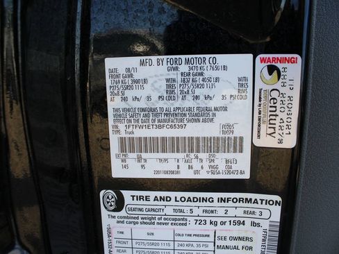Used 2011 Ford F150 Platinum AWD/4WD image 13