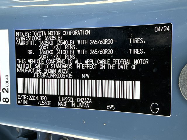 Used 2024 Toyota Land Cruiser w/ Premium Package AWD/4WD image 28