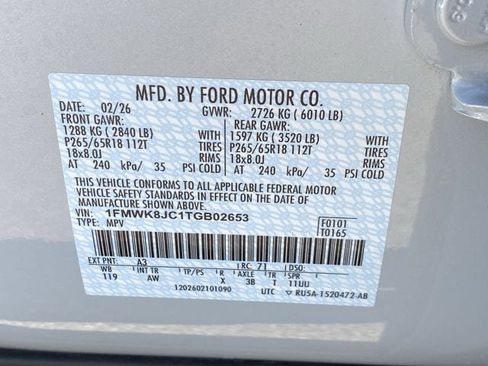 New 2026 Ford Explorer Tremor w/ Tremor Ultimate Package image 64