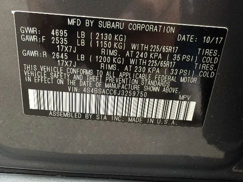 Used 2018 Subaru Outback 2.5i Premium image 32