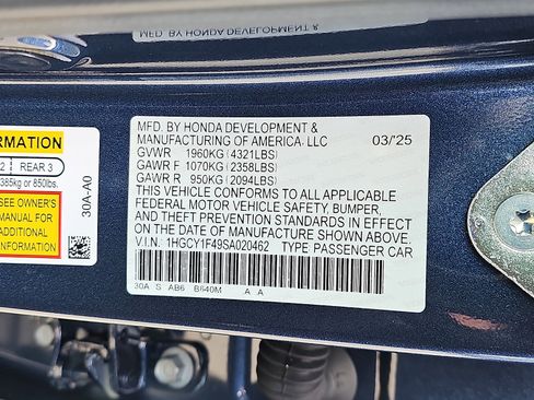 Used 2025 Honda Accord SE image 28