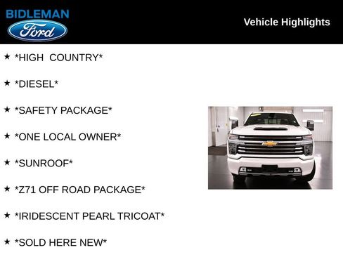 Used 2022 Chevrolet Silverado 3500 High Country w/ Safety Package II image 8