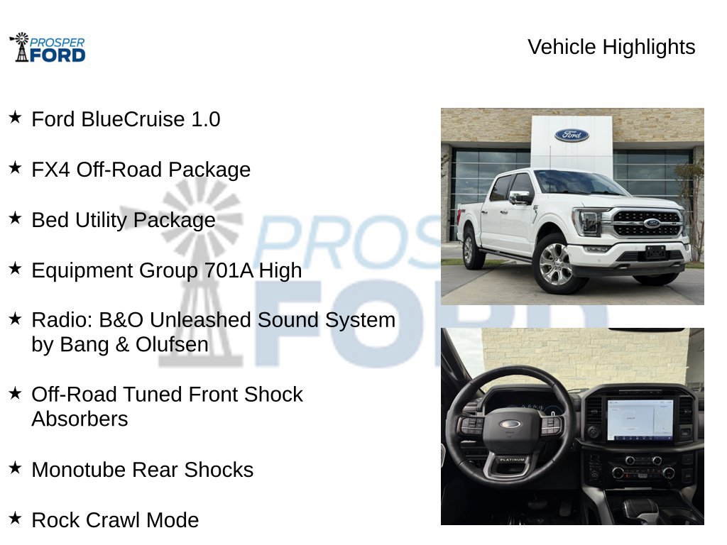 Used 2023 Ford F150 Platinum w/ Equipment Group 701A High AWD/4WD image 5