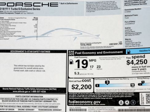 Used 2018 Porsche 911 Turbo S image 2